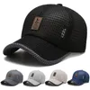 s sommar unisex män fiske baseball kepsar kvinnor andas mesh hattar svart casual sport cap running hatt 230615