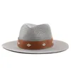 Cappelli a tesa larga Cappello Panama Sole estivo per donna Uomo Scava fuori Spiaggia Paglia Uomo Protezione UV Cappellino Chapeau Femme Fedora da donna