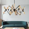 Pendelleuchten Spinne Eisen Esszimmer Retro Lichter Kunst Kreative Vintage Lampe Innen Schwarz