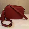 Kobiety mody torebka słynna marka designerka na ramię Tassel Soho torebki panie Tassel Litchi Profil Women Messenger Bag