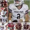 NCAA College Texas State Bobcats Football Jersey Layne Hatcher Hil Ashtyn Hawkins Tupou Kordell Rodgers Bell Morris Harris Brown