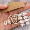 Dangle Earrings Big Round Beige White Tassel Set For Women Ethnic Vintage Bohemian Fringe Earring Bride Wedding Jewelry Accessories