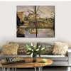 Impressionista su tela The Pool at Jas De Bouffan Handmade Paul Cezanne Painting Landscape Artwork Modern Living Room Decor