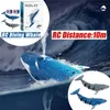 ElectricRC Boats RC Water Spray Dive Whale Remote Control Shark Toys Wireless Column Födelsedagspresenter för barn P230616