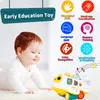 Leren Speelgoed HOLA Baby Kruipen Vliegtuig Vroeg Educatief Speelgoed met Lichte Muziek voor Leeftijd 1 2 Jaar Oude Baby 230617