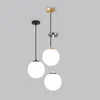 Lampes suspendues Lumières Moderne Restaurant Blanc Suspendu Pour Déco Luminaire Chambre Lumière E27 LED Lampe