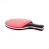 Bordtennis raquets bordsracket trä plus kolfiber offensivt långt handtag kort horisontellt grepp pingpong racketblad med gummi 230616