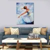 Moderne Canvas Art Figuur Balletdanser Witte Zwaan handgeschilderde Olieverfschilderijen Woonkamer Decor