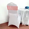 SASHES 1050PCS Sequin Chair Cover Cover Wedding Decoration Banquet Party Party Festival Firstfival Home Decord Stretch Spandex 230616