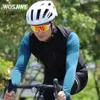サイクリングジャケットWOSAWE夏サイクリングジャケットベストメンズサイクリングウェア長袖GILET薄い自転車のフロントガラスカット風ウルトラライト230616