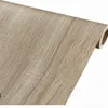 Vägg klistermärken trägrain pvc för garderob skåp bord möbler vattentätt självhäftande tapet hem dekor papper 230616