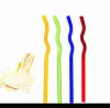 8-200mm Reusable Eco Borosilicate Glass Drinking Straws High temperature resistance Clear Colored Bent Straight Milk Cocktail Straw Wholesale