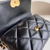 Projektant Mini Flap Bag 21 cm Luksusowa torba na ramię 10a LUSTROWA WYBÓR JAMBSIN Crossbody z pudełkiem C083