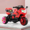 Triciclo de motocicleta elétrica infantil com luz de música para crianças com bateria de carro de acionamento único rolamento de bicicleta de brinquedo para bebê 60 kg