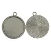 Hanger Kettingen 10st Blank Ronde Bezel Lade Base Charms Fit DIY Dome Cabochon Perfect voor het maken van kettingen