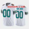 Maillot de football personnalisé hommes femmes jeunes DeShon Elliott Kader Kohou Jerome Baker Xavien Howard Salvon Ahmed Jaylen Waddle Tyreek Hill