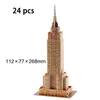 Puzzles 3D DIY Architecture Carton Puzzle Jouets Notre Dame de Paris Tour Eiffel Vasily Cathedral World Famous Architectural Model Toy 230616