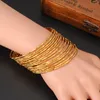 Brazalete Bangrui 15 piezas 2,6 pulgadas venta al por mayor/color dorado brazalete etíope brazalete Dubai joyería oro Dubai gran círculo brazaletes 230616