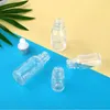 Clear Glass Essential Oil Parfym Bottles Liquid Reagent Pipett Droper Bottle With Silver Cap White Tip Top 5-100 ml ABGBR