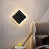 Vägglampor modern led sovrum lampa runda/fyrkantig diy kombination sängläsning sconce vardagsrum loft heminredning montering belysning