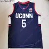 Connecticut UConn Huskies Maglia da basket NCAA College Paige Bueckers Navy Taglia S-3XL All Stitched Youth Men
