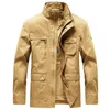 Men's Jackets 2023 High Quality Military Jacket Men Brand Cotton Spring Cargo Multi-pocket And Coats Male Size M-3XL