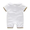 Kids Designer Clothing Sets Toddler Infant Rompers Baby Boys girls Romper Cotton Newborn Jumpsuit Bibs Cap 3 Pieces Suit Outfit