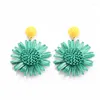 Boucles d'oreilles 2023 Desgin Fashion Sweet Daisy Flower Summer Women Jewelry