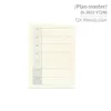 Planificateur hebdomadaire simple Livre Calendrier de bureau Plan du mois Bloc-notes Notes autocollantes Blocs-notes Marque d'étiquette