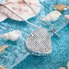 Pendant Necklaces 1PC Crystal Charm Angel Wing Hold Heart Cremation Urn Necklace Forever In My Love Memorial Jewelry For Ashes