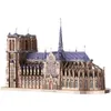 3D Puzzles Piececool Metal Jigsaw Notre Dame Cathedral Paris Diy Model Building Kits Toys For Adults Födelsedagspresenter 230616