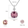 Catene Serie Caibao Collana in argento sterling di vendita Collana con pendente in Morganite Catena di gioielli da donna 925 per tutti i fiammiferi