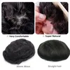 Men's Children's Wigs Men Toupee Full PU 0.12 0.14cm ISKIN With Knots Capillary Prosthesis 100 Indian Human Hair Wig Wave Straight Hairpiece 230617