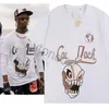 2023 Mens T-shirt Travis Mocha Shirts Sneaker Match Sail Astroworld Cotton Graphic T Shirt = RXR9