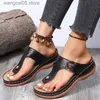 Slippers 2022 Summer Women Wedge Sandals Premium Orthopedic Open Toe Sandals Vintage Anti-slip Leather Casual Female Platform Retro Shoes T230625