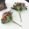 Buquê de flores secas artificiais de hortênsias, acessórios de casamento, decoração de natal para casa, plantas falsas, scrapbook