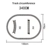 ElectricRc Araç Elektrikli Tren Oyuncak Demiryolu Modeli Taşıma Demiryolu Track Seti İnteraktif Noel Hediyesi 230616