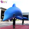 20ft * 7ft * 13fth Outdoor Carnival Parade Publicité gonflable Giant Dolphin Modèles Ballons Animal Cartoon For Ocean Theme Decoration with Air Blower Toys Sports