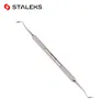 Bokkenpootjes STALEKS Dual-ended Groove Clean Bokkenpootje RVS Nagel Correctie Lifter Verwijder Nagel Dode Huid Tool PP-10-1 230616