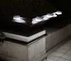 Nuova applique da parete solare a 9 LED a forma di UFO non porosa per esterni decorativa per recinzione luce di controllo luce per esterni impermeabile gronda luce da giardino