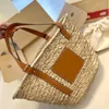 Masowe torby plażowe Womans Letnie torby Projektant torby na wycieczki Wysokiej jakości torby ze słomy dużej pojemności torby zakupowe fajne torby mamusi