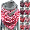 Sjaals Koraal Sjaal Casual Valentijnsdag Button Wrap Print Zachte Mode Sjaals Warm Love Day