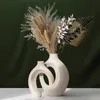 Вазы Capiron 2pcsset Ceramic Emprace для пампаса сушено