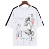 メンズTシャツファッションTシャツアニメToaru kagaku No Railgun Men Men Men Ink Wash絵画絵画シャツ