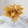 Torkade blommor konstgjorda falska skumgypsophila pompon vaser för hemdekoration jularland bröllop brudtillbehör clearance
