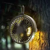 Electric Fans Remote Control Floor Table Air Mini Portable Ceiling Rotation Wind Wireless for Camping Home Night Light