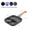 Pans Fourhole Frying Pot Pan Thickened Omelet Nonstick Egg Pancake Steak Cooking Ham Breakfast Maker Cookware 230616