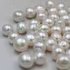 Mode Trend Gift Diy Beads ovanliga vitt nära Round Edison Natural Odlat Big Pearl 12mm Loose Freshwater Pearl Pärlor Tillbehör