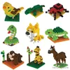 Blocks Building Blocks Set Anime Animals Brick Toy For Child Children Girls Mini Art Construction Block Gift Compatible R230617