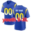 Maglia da calcio personalizzata uomo donna gioventù Tyler Higbee Puka Nacua Byron Young Tutu Atwell Ernest Jones Fuller Christian Rozeboom